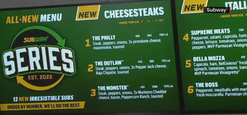 Subway Cheesesteaks MENU