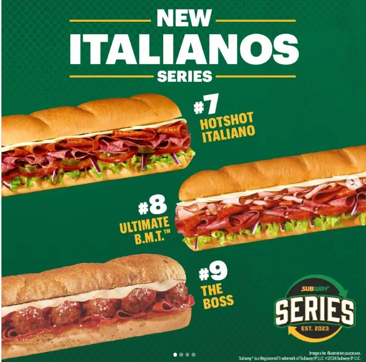 Subway Italianos MENU